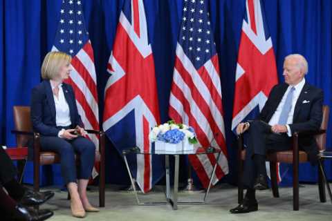 Joe Biden hails Britain his ‘closest ally in the world’ as he meets Liz Truss for the first time as ..