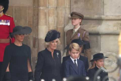 Adorable moment mourning Princess Charlotte copies aunt Sophie Wessex with touching show of respect