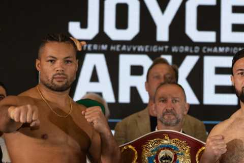 Joe Joyce one stone heavier than Joseph Parker with rivals to fight at career-heaviest weight in..