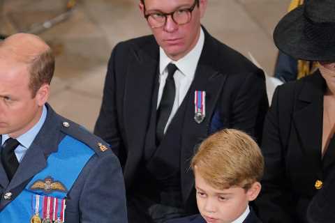 Prince George ‘heartbreakingly-sad’ during Queen’s funeral as he showed ‘concern’ for William, says ..