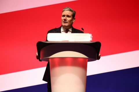 Labour conference opens with National Anthem for the first time EVER as emotional Keir Starmer pays ..