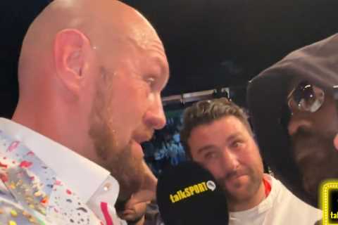 Derek Chisora tells Tyson Fury he will LOSE to Anthony Joshua as rivals clash in heated exchange..