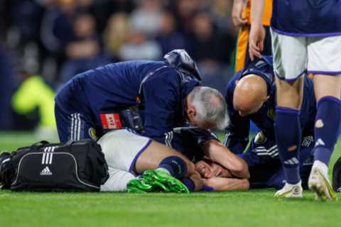 Arsenal handed Kieran Tierney injury boost as Scotland boss Steve Clarke reveals left-back was..