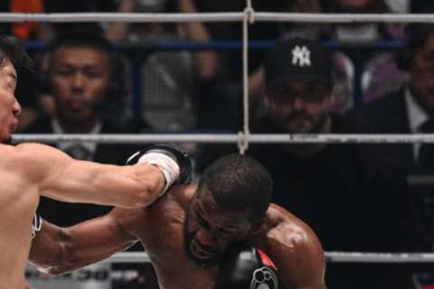 Watch as Floyd Mayweather KNOCKS OUT Mikuru Asakura in two rounds of exhibition in front of old..