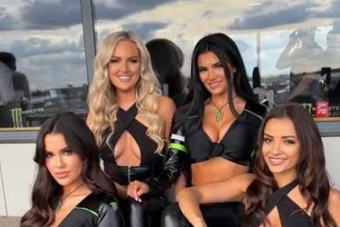 Stunning boxing ring girl Kayleigh Debono works on Silverstone grid just hours after Joe Joyce’s..