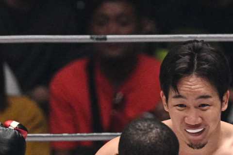 Watch Floyd Mayweather get caught with brutal right hand by Mikuru Asakura in unseen slow-mo..