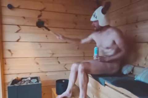 F1’s Valtteri Bottas sits naked in sauna with reindeer hat as Lewis Hamilton’s ex-team-mate..