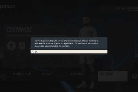 EA down: FIFA 23 servers CRASH as soon as the game launches