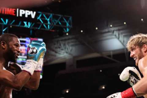 Floyd Mayweather claims Logan Paul fight wasn’t ‘real’ and he would have KO’d YouTuber in first..