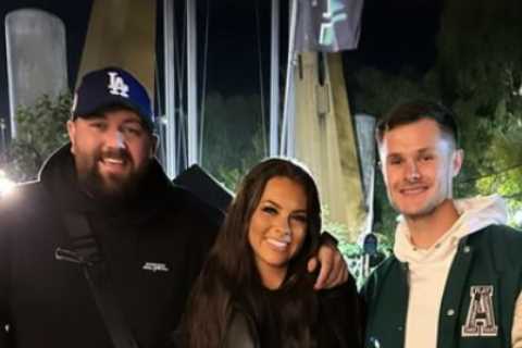 Love Island’s Paige Thorne cosies up to footballer on night out amid ‘break’ from Adam Collard