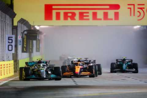 Why does today’s F1 Grand Prix have a countdown clock instead of lap counter?