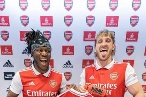 Jake Paul challenges brother Logan and nemesis KSI to Arsenal vs Liverpool bet ahead of Premier..