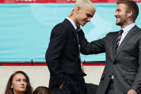 Man Utd legend David Beckham’s son Romeo training with Brentford’s B-team as he makes bid for..