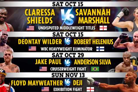 Boxing schedule 2022: Results, upcoming fights including Shields vs Marshall, Jake Paul &amp; Floyd ..
