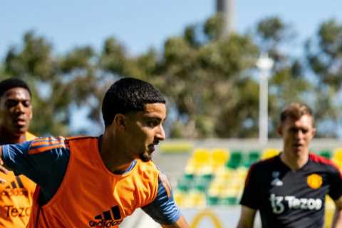 Man Utd stars train in Cyprus after Omonia win as they spend extra day abroad before jetting to..