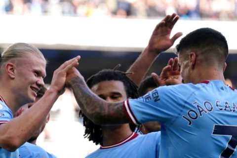 Man City 4 Southampton 0: Unstoppable Erling Haaland scores 20TH goal of season in tenth successive ..