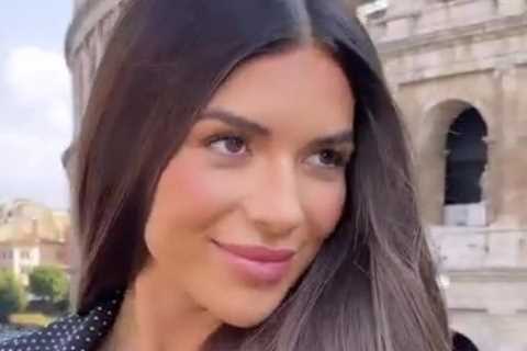 Love Island’s Ekin-Su stuns in a plunging bralet in Rome as boyfriend Davide Sanclimenti parties in ..