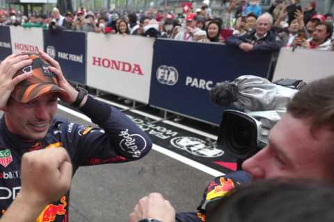 Watch bizarre moment Verstappen discovers he’s won F1 title sparking wild celebrations from..
