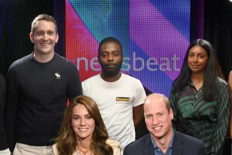 Prince William and Kate visit Radio 1’s Newsbeat to chat to youngsters about mental health