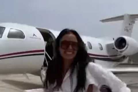 Love Island fans saying same thing as Maya Jama prepares to board private jet to Majorca after..