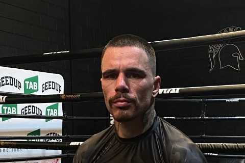 Underdog George Kambosos Jr  slept in his GYM away from his family as he went ‘back to the dark’..