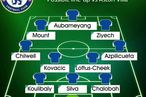 How Chelsea could line up vs Aston Villa with Reece James OUT injured but Hakim Ziyech in line for..