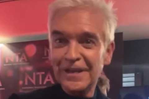 Phillip Schofield refuses to address queue gate as he’s quizzed over NTA win