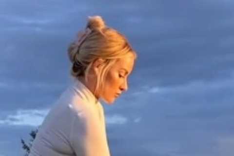 Watch golf stunner Paige Spiranac narrowly avoid wardrobe malfunction as she shows off impressive..