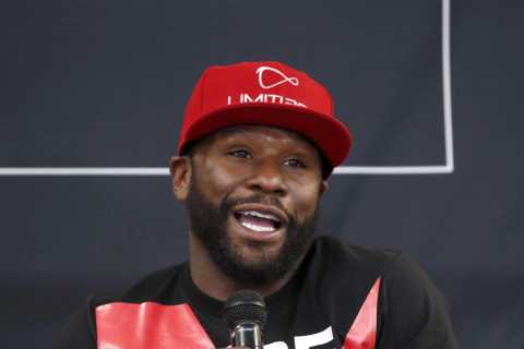 Floyd Mayweather claims he was paid $1m just to hold TALKS for Deji fight as boxing legend and..