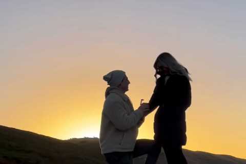Love Island star gets engaged in stunning sunset proposal