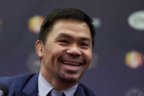 Manny Pacquiao says Floyd Mayweather is ‘scared to death’ of rematch and accuses boxing rival of..