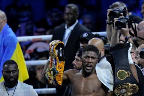 Ricky Hatton admits he wanted to ‘rip the TV off the wall’ during Anthony Joshua’s emotional rant..