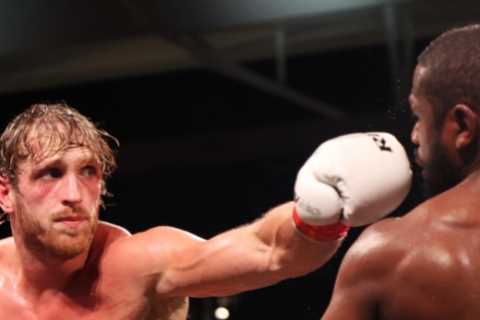 Logan Paul teases he’s back in boxing training as he mocks JMX after knockdown on Misfits Boxing..