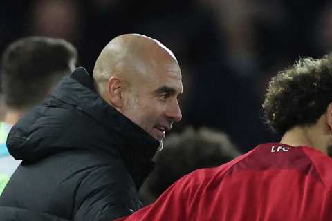 What Pep Guardiola said to Mo Salah after hot-tempered Liverpool win over Man City revealed by lip..
