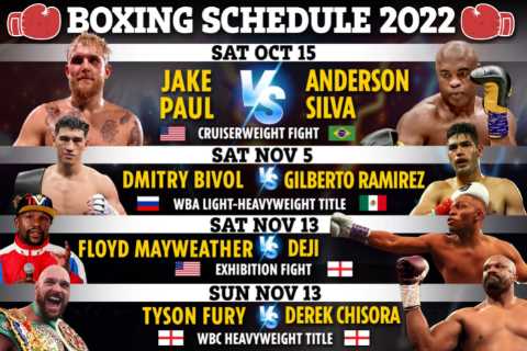 Boxing schedule 2022: Results, upcoming fights including Fury vs Chisora, Jake Paul &amp; Floyd..