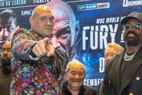 Frank Warren reveals Tyson Fury’s next three fights with two huge names on the horizon after Derek..