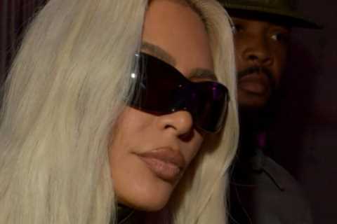 Kim Kardashian’s miniscule waist &amp; legs drown in camo-print catsuit in new photos after star’s..