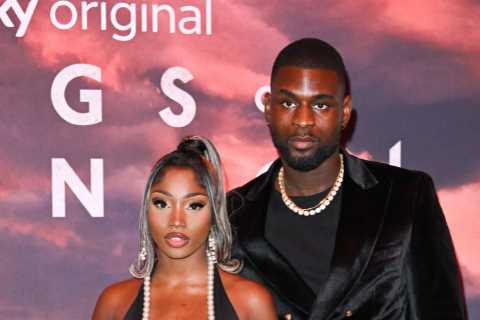 Love Island’s Indiyah Polack spills out of eye-popping dress on the red carpet with beau Dami