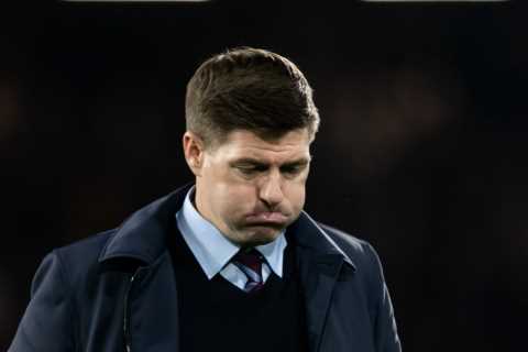 Steven Gerrard on brink of Aston Villa axe as fans demand ‘get out of our club’ with boss hinting..