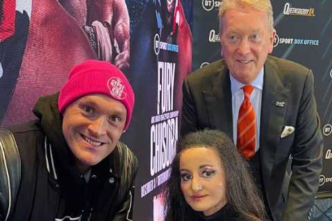 Kind hearted Tyson Fury donates entire £10k bet won off Frank Warren to charity – and hands it over ..