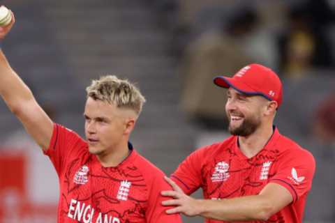 Sam Curran makes history with England’s first ever T20 five-wicket haul as they crawl to World Cup..
