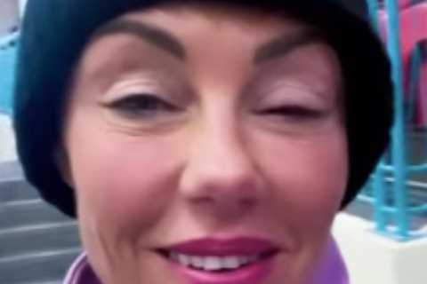 Dancing On Ice’s Michelle Heaton ‘winds herself during epic fall’ after being forced to skate with..