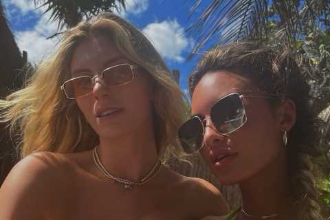 Jake Paul’s stunning girlfriend Julia Rose stuns in bikini on beach before gruelling hot yoga..