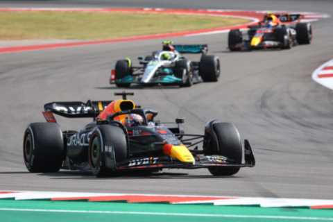 Lewis Hamilton cruelly denied first win of season as Brit overtaken by Max Verstappen late in..