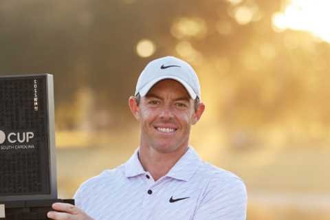 Rory McIlroy fights back tears as he becomes golf’s world No 1 for first time since 2020 after..