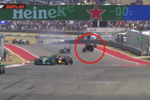 Watch Fernando Alonso and Lance Stroll collide in horror 180mph crash as car rears on two wheels at ..