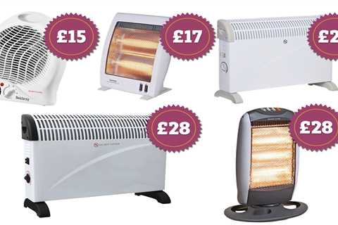 Cheapest portable and electric heaters under £30 to avoid putting the heating on
