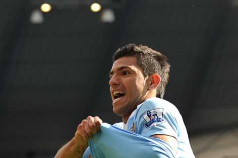 Shirt worn by Man City’s Sergio Aguero when he scored Premier League-winning goal to net £20,000 at ..