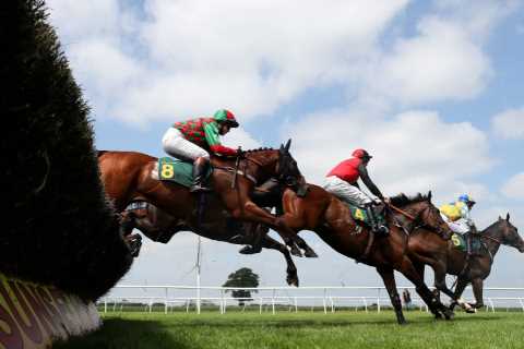 Jockey ‘conscious and moving’ in hospital after horror fall which led to sad death of his horse and ..