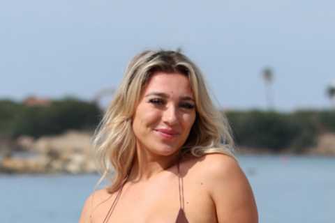 Celebs Go Dating’s Bethan Kershaw and Love Island’s Liam Reardon strip off to swimwear to film..
